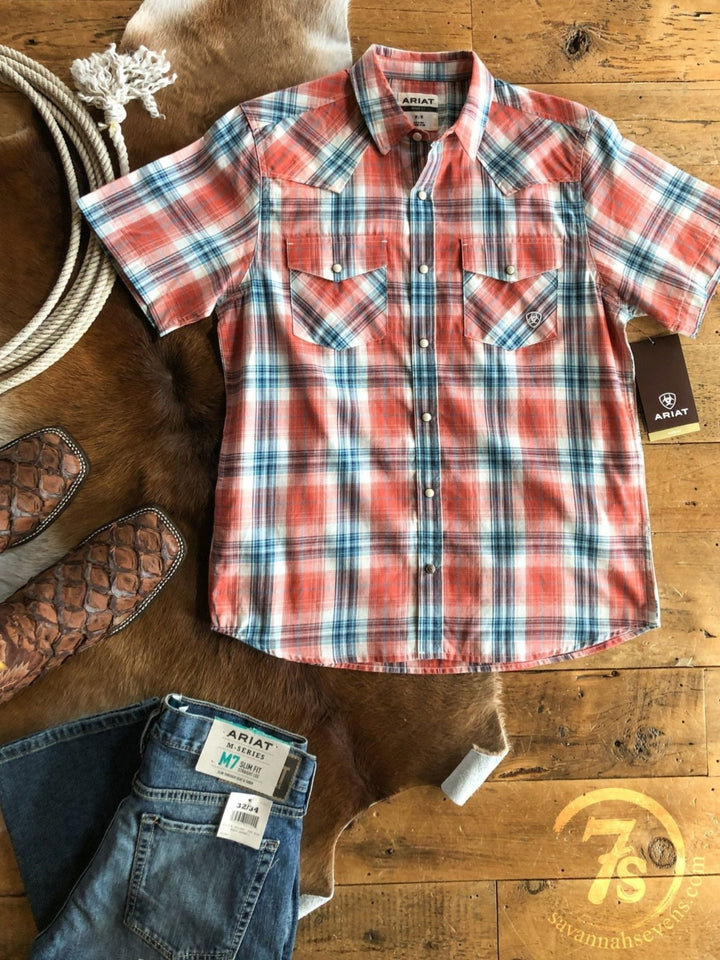 Cameron Ariat Men's Plaid Button Up {M}