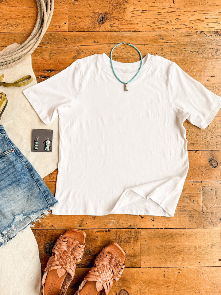 Campbell White Basic Tee