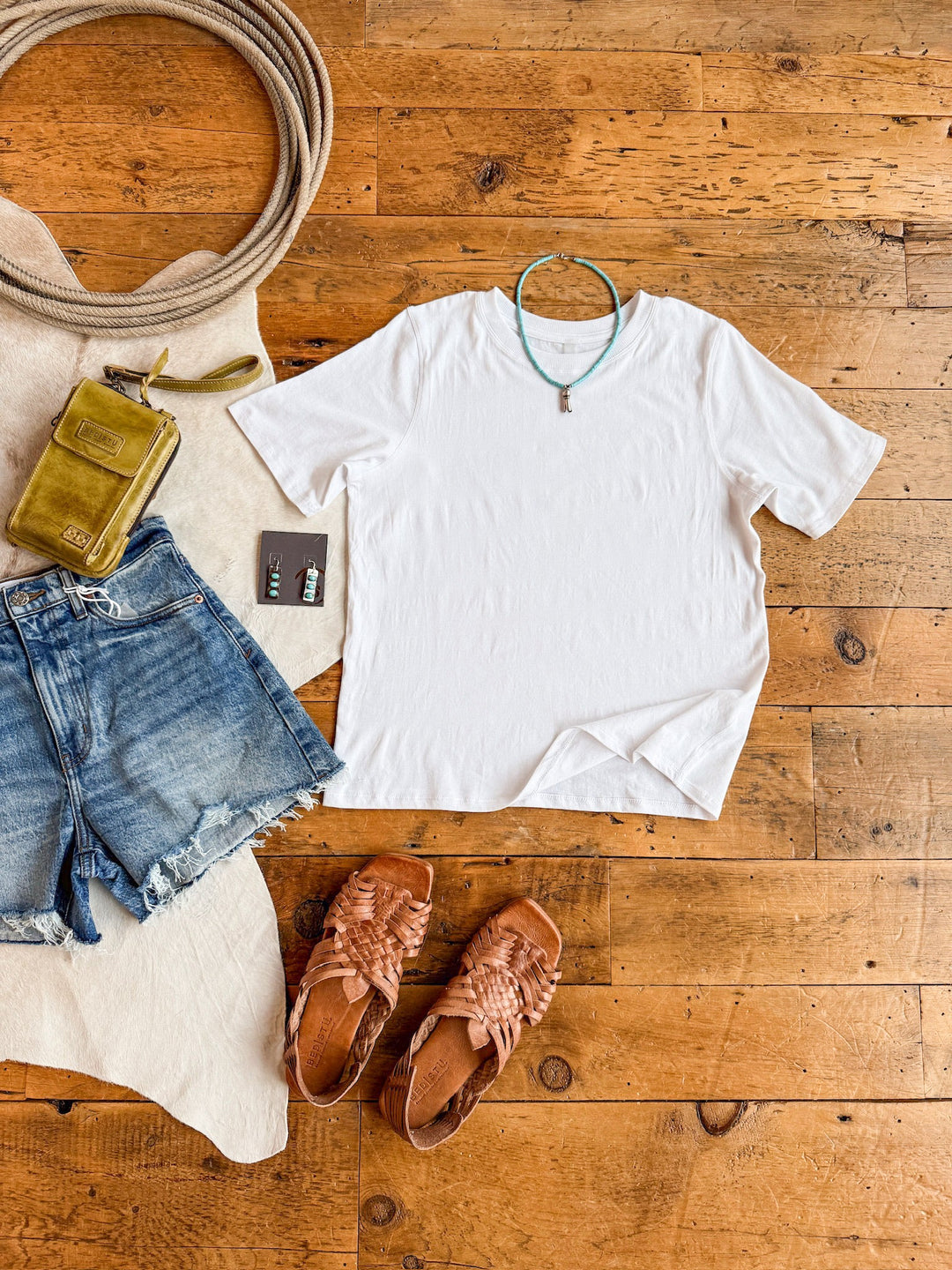 Campbell White Basic Tee