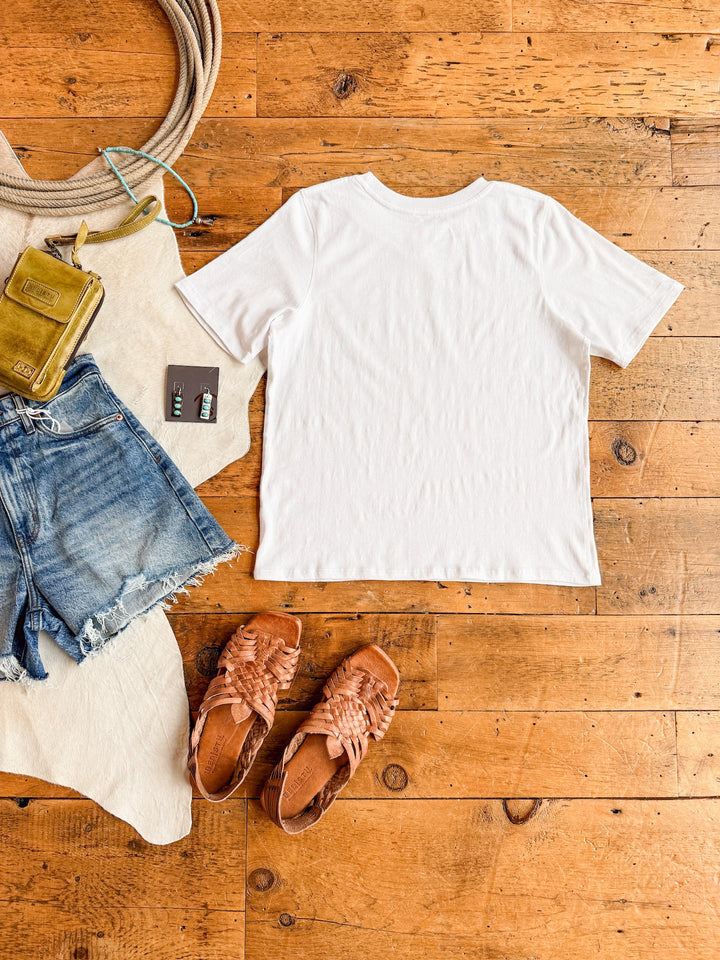 Campbell White Basic Tee