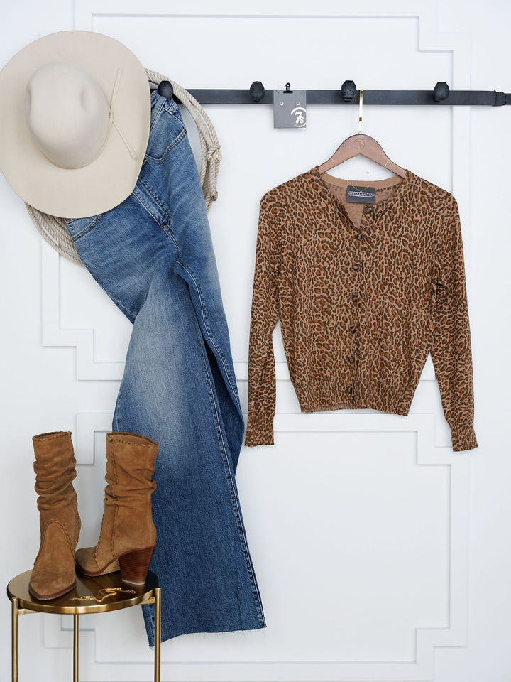 Canistota Leopard Button Up Cardigan