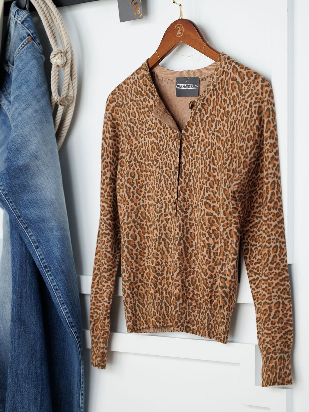 Canistota Leopard Button Up Cardigan