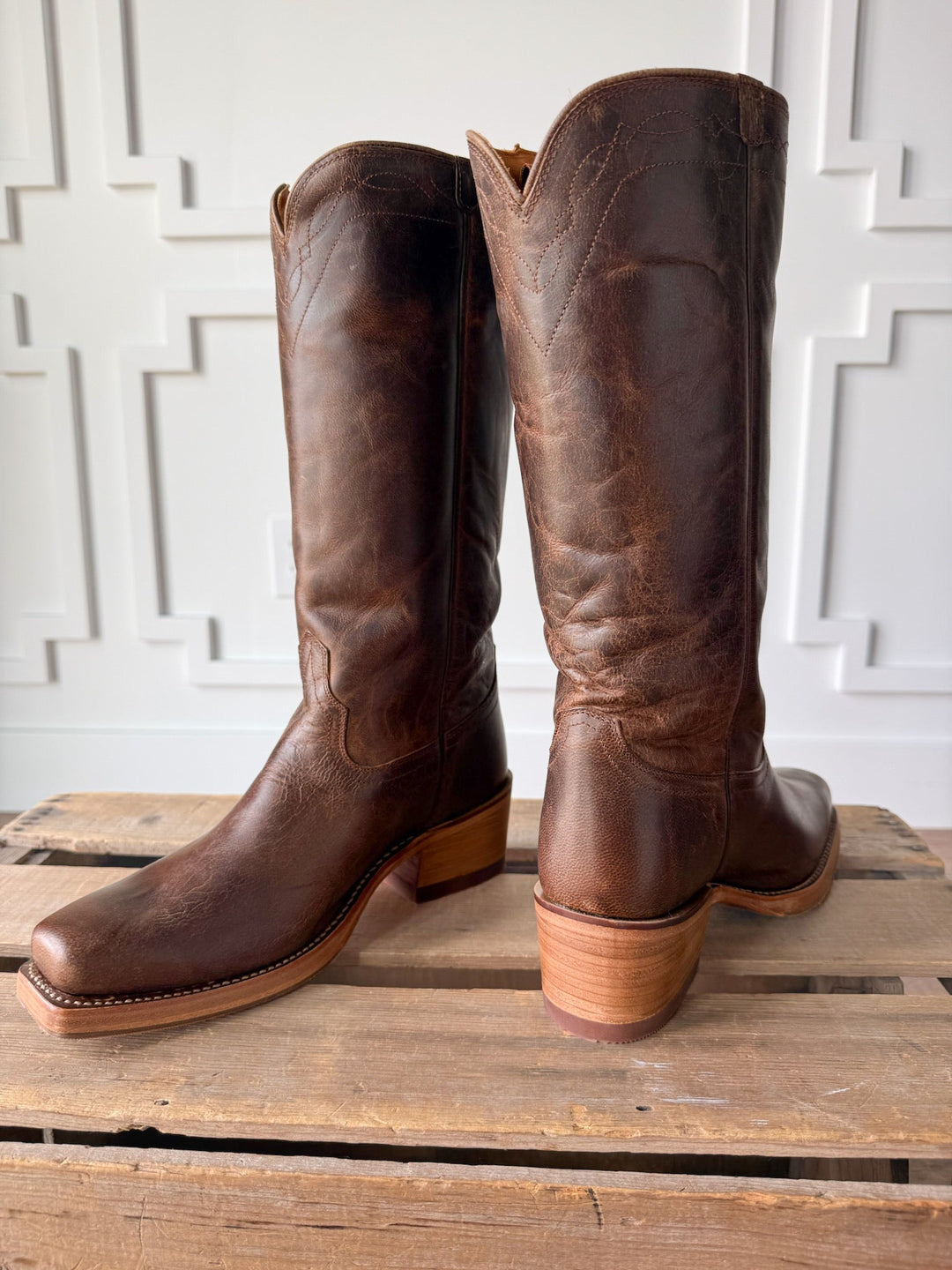 Charlie Cafe Stovepipe Leather Boot