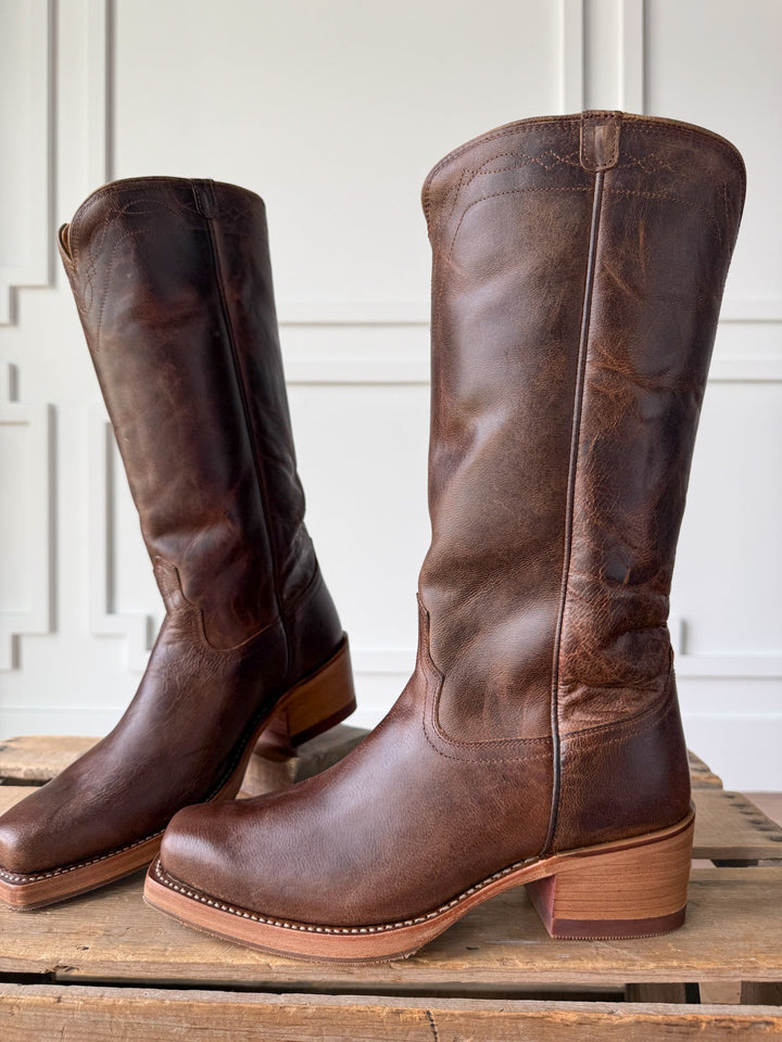 Charlie Cafe Stovepipe Leather Boot