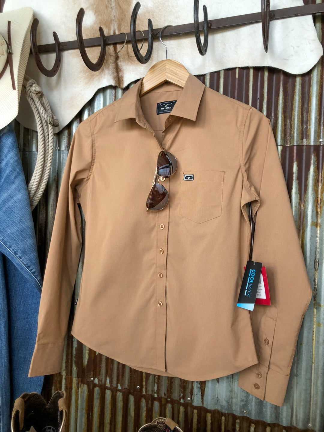 Chassell Kimes Tan Performance Shirt