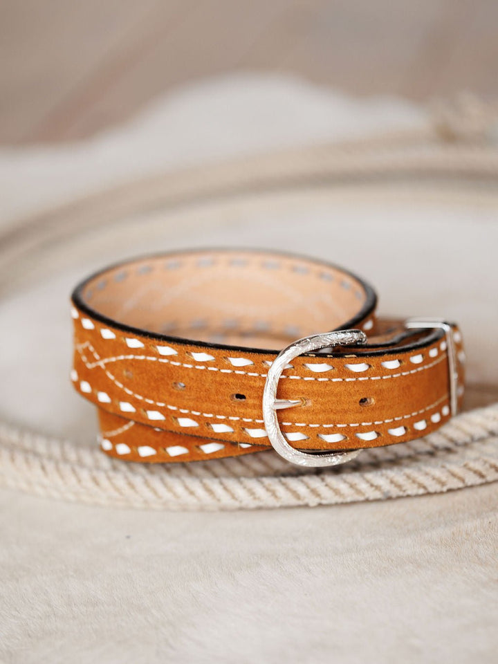 Chatham Leather Buck Stitch Belt