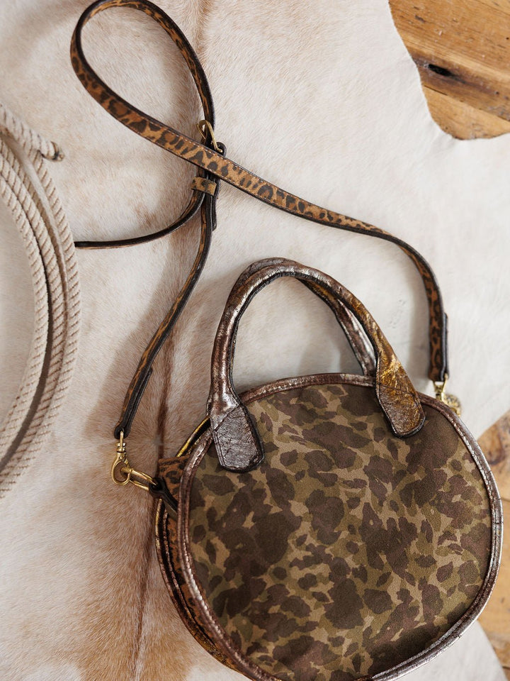 Checotah Camo Leather Handbag