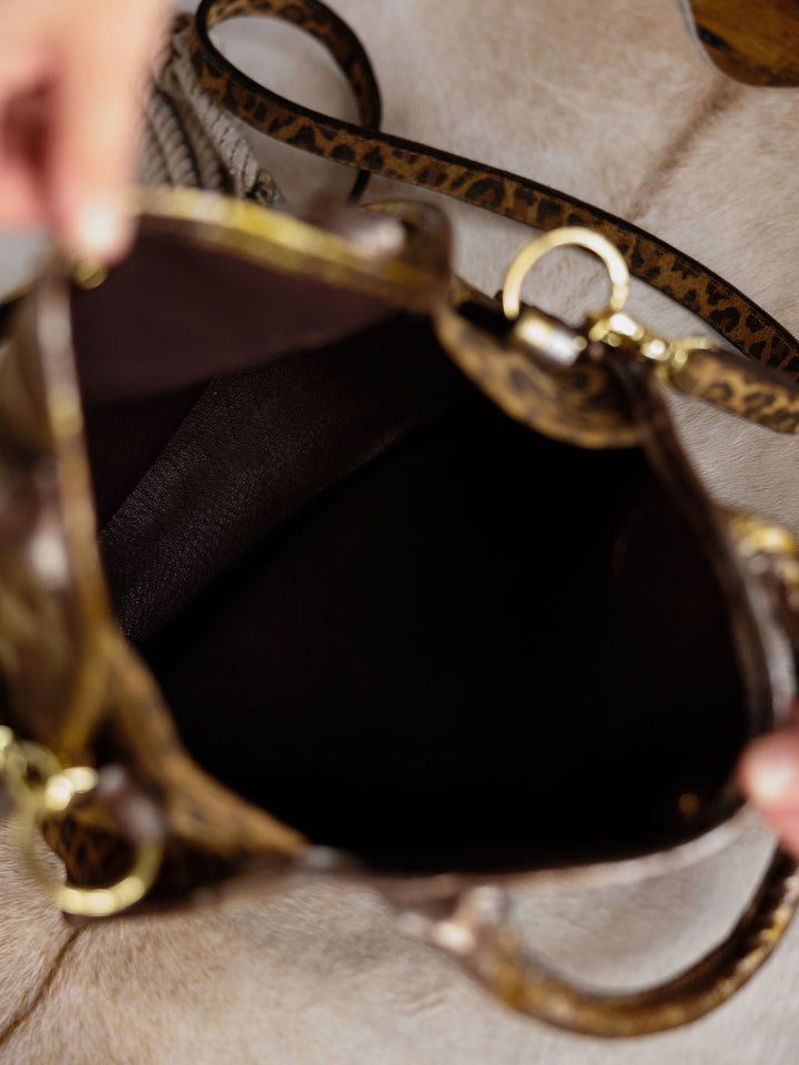 Checotah Camo Leather Handbag
