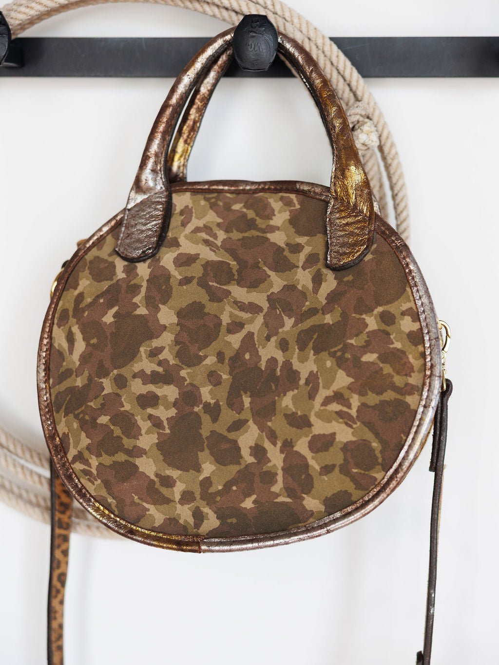 Checotah Camo Leather Handbag