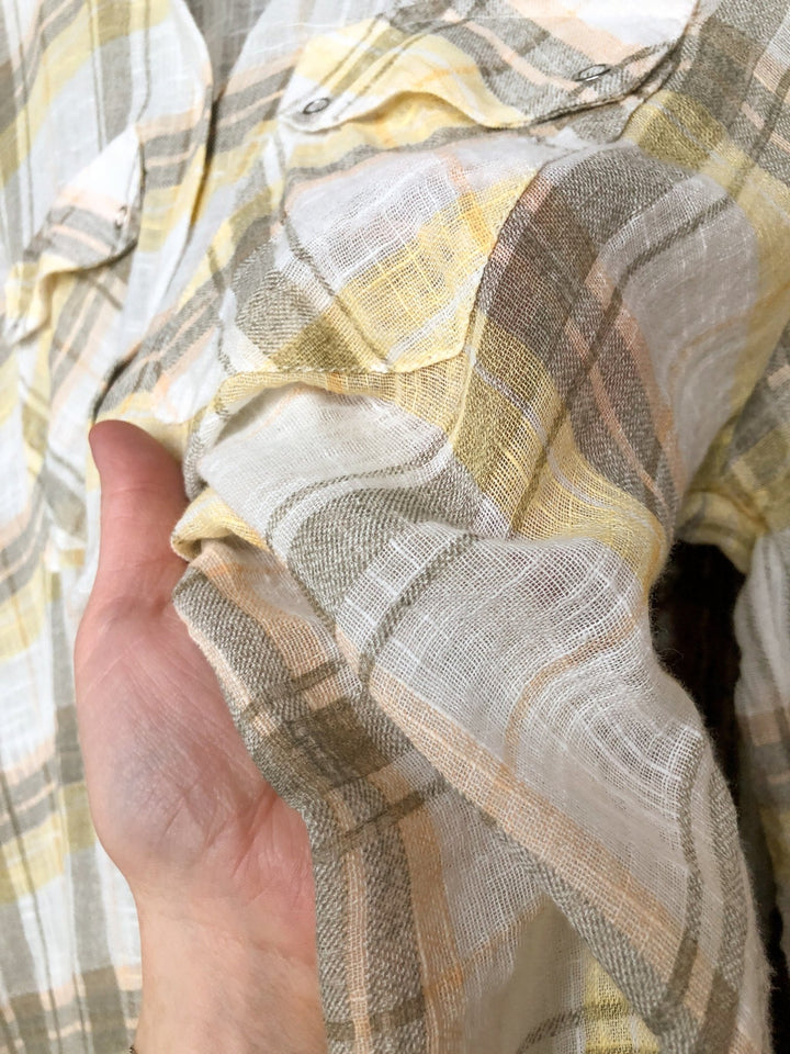 Chinook Plaid Button Up Top