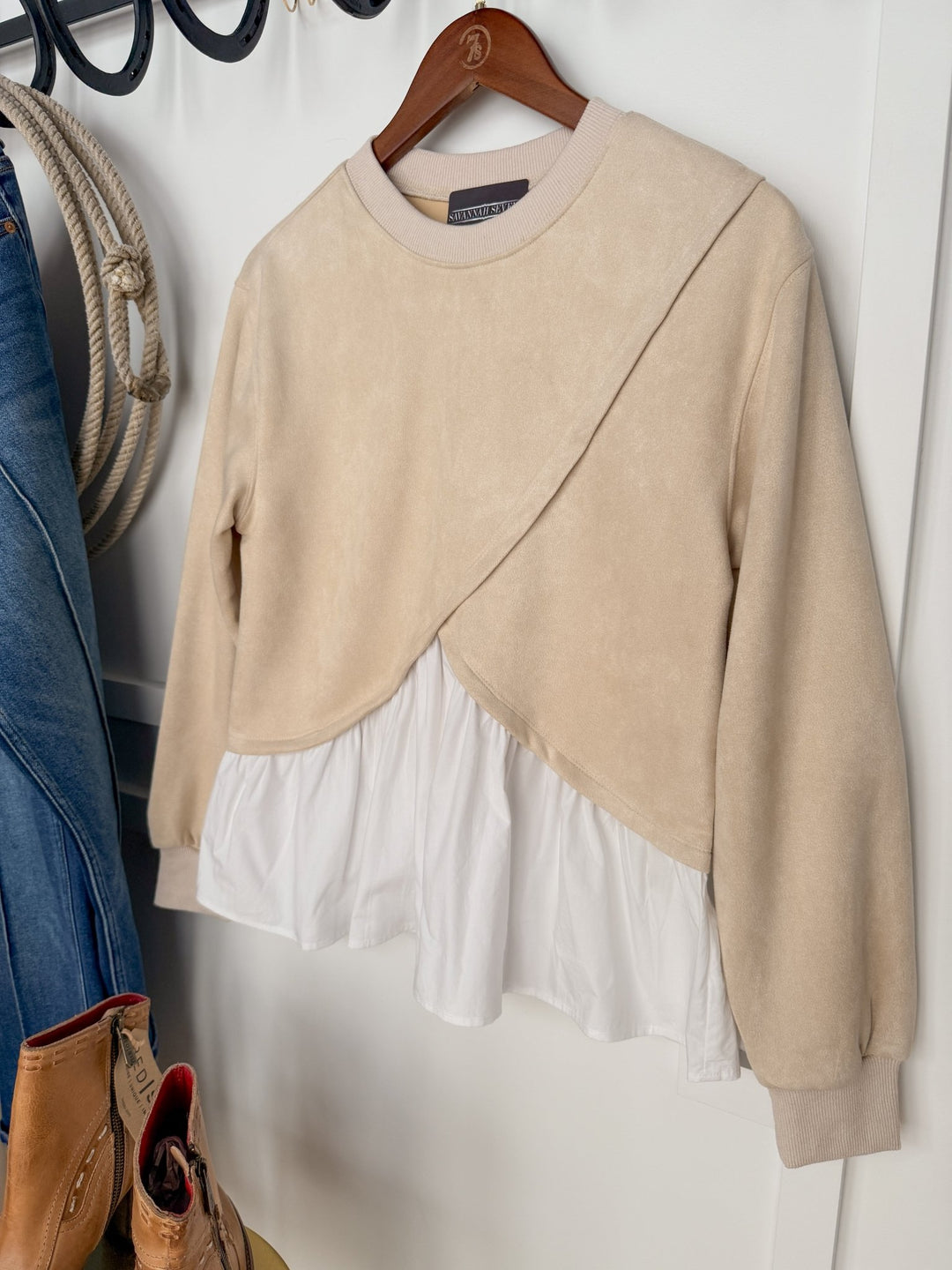 Chula Vista Layered Suede Top