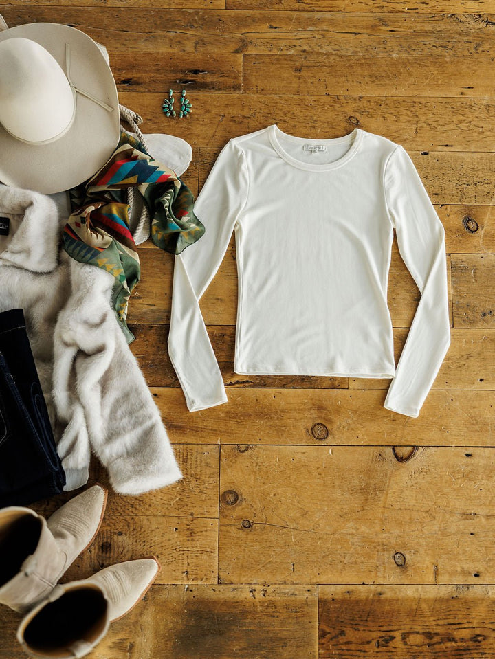 Cicero White Soft Stretch Top