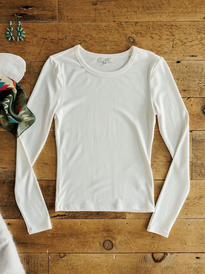Cicero White Soft Stretch Top
