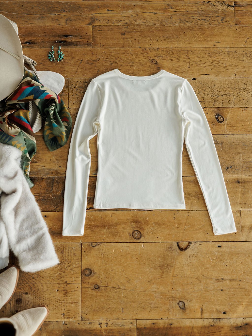 Cicero White Soft Stretch Top