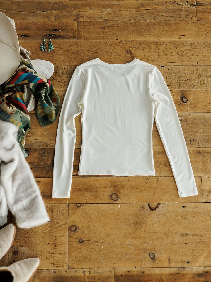 Cicero White Soft Stretch Top