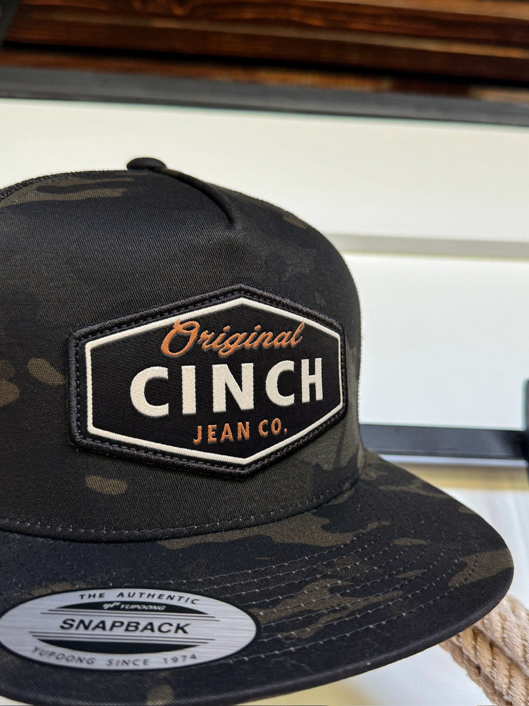Cinch Black Camo Cap