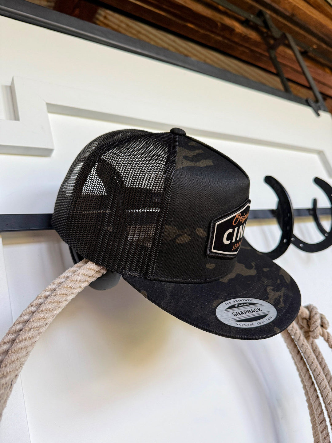 Cinch Black Camo Cap