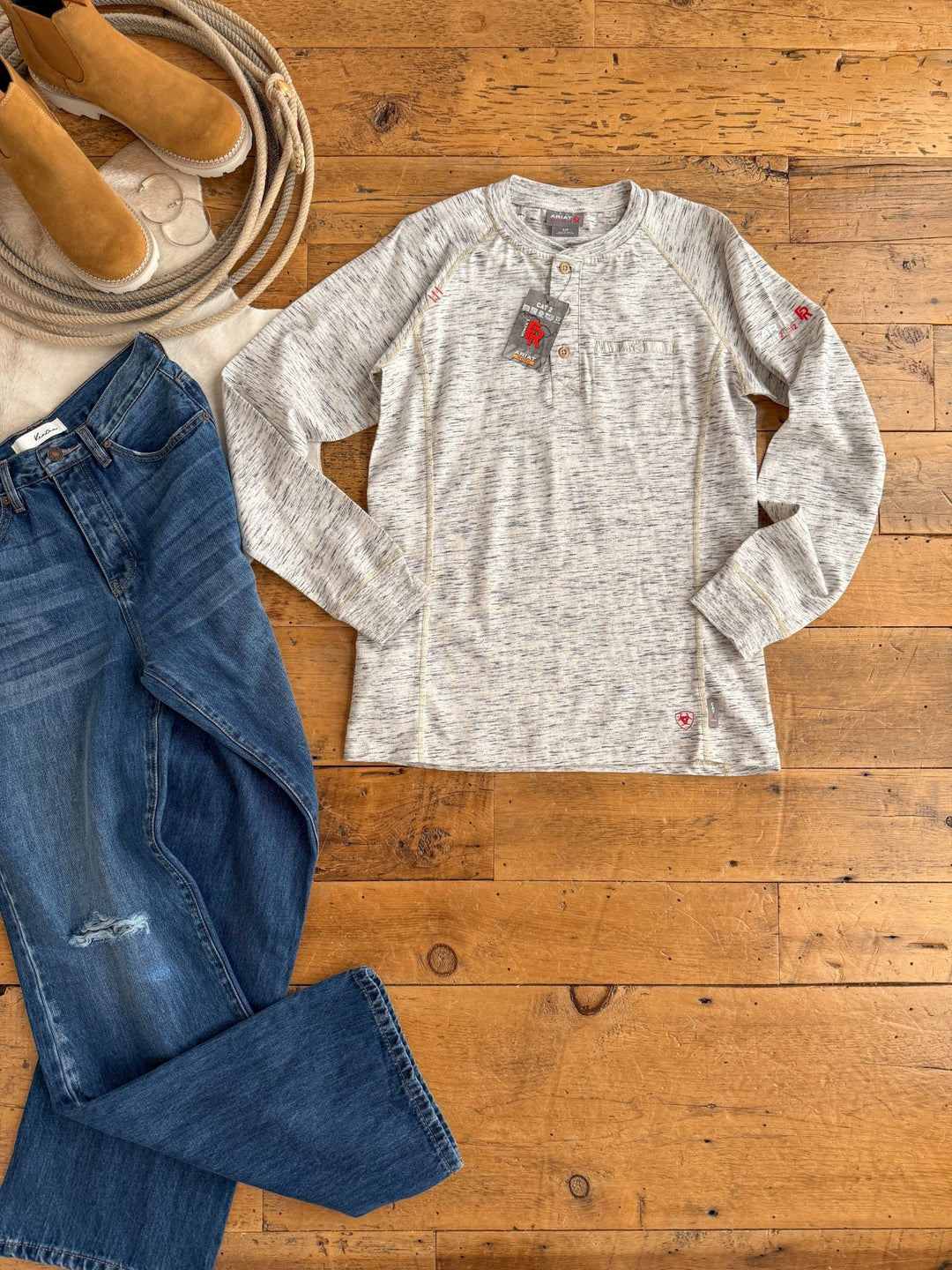 Colby Heather Henley Top
