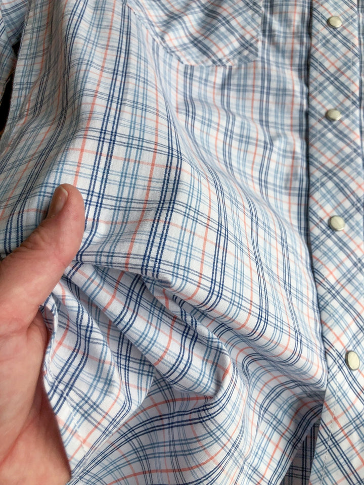 Colesburg Wrangler Men's Plaid Pearl Snap