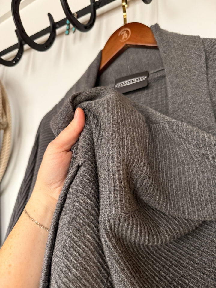Columbia Charcoal Ribbed Cardigan