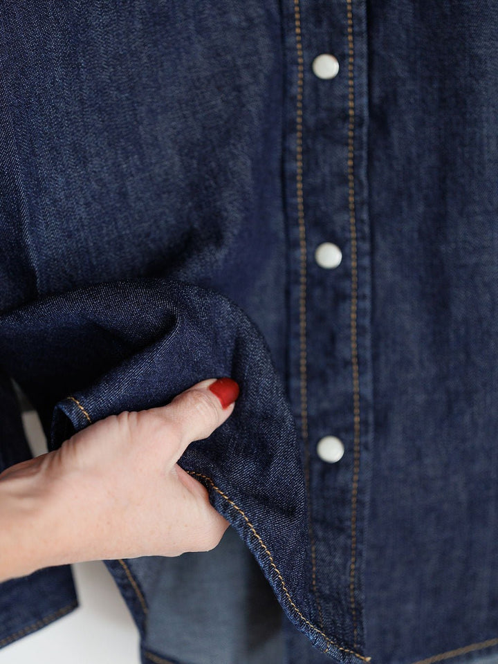 Conyers Wrangler Dark Denim Pearl Snap