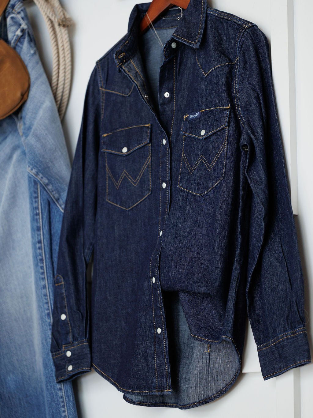 Conyers Wrangler Dark Denim Pearl Snap