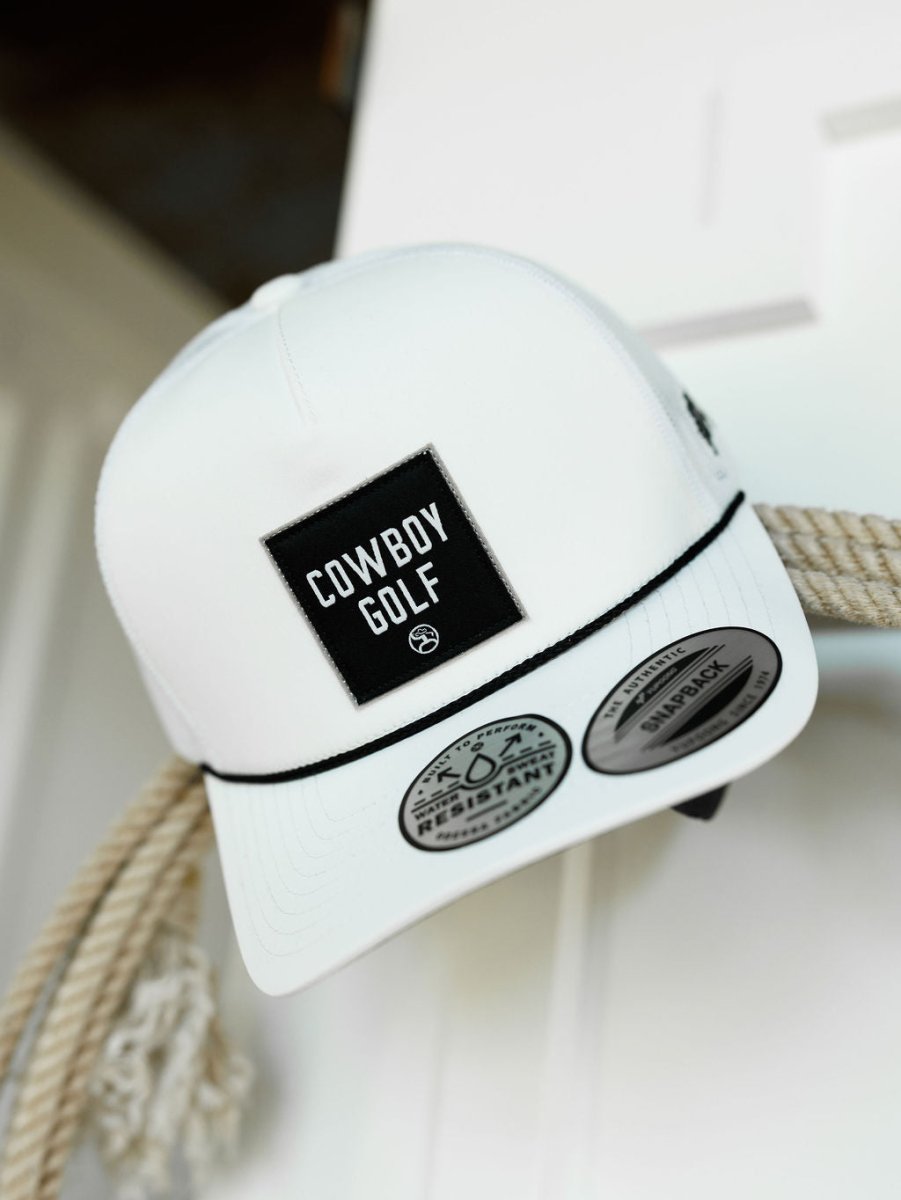 Cowboy Golf Cap {White}