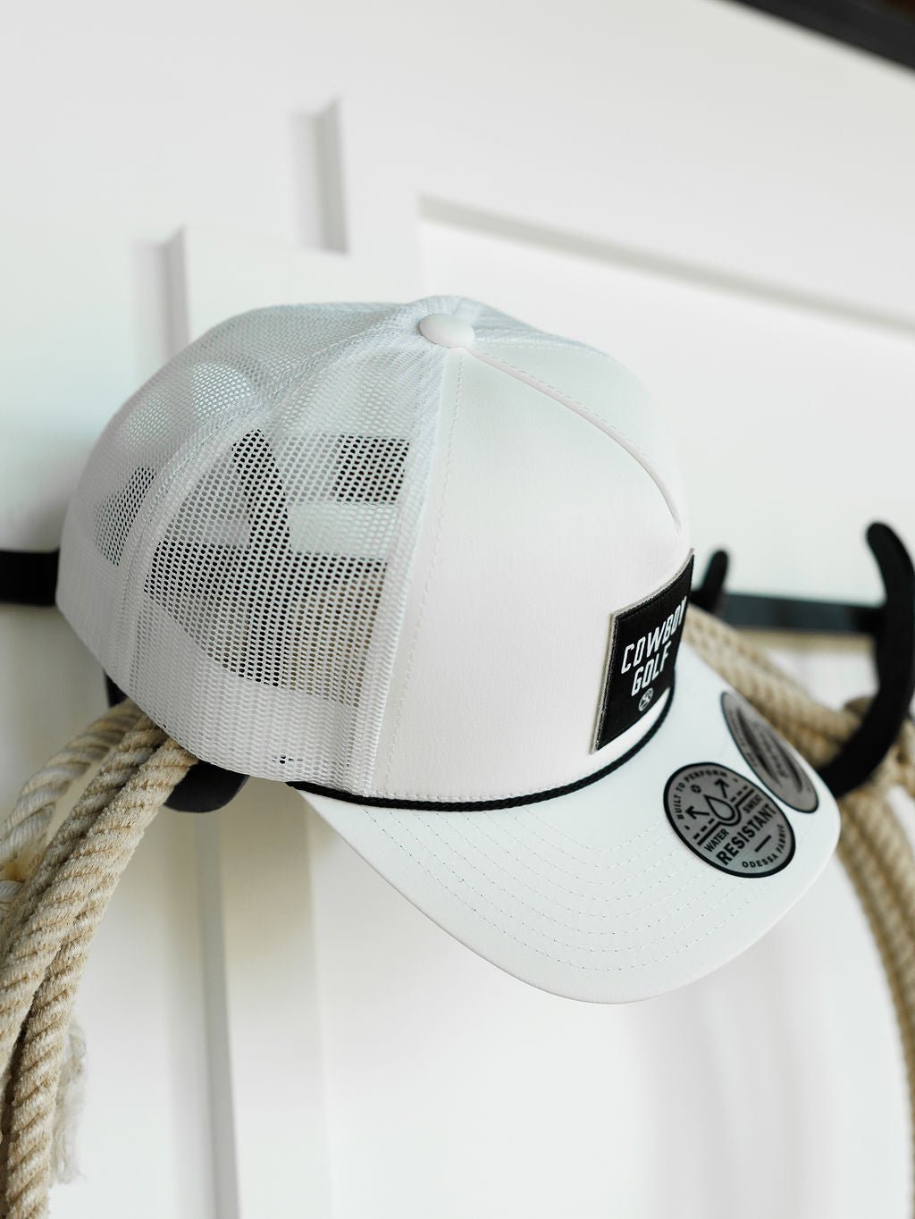 Cowboy Golf Cap {White}