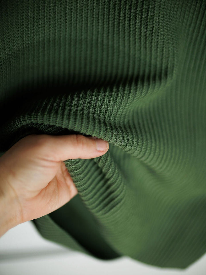Crawford Green Ribbed Sleeveless Top