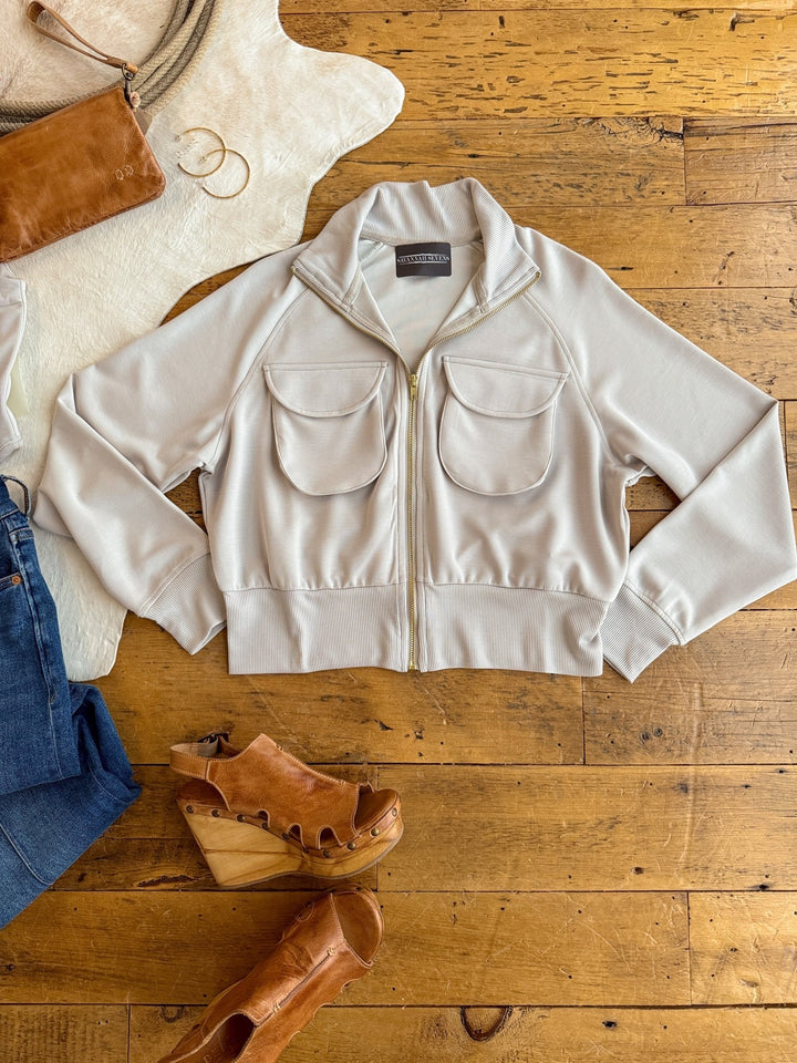 Cresson Light Grey Soft Stretch Jacket