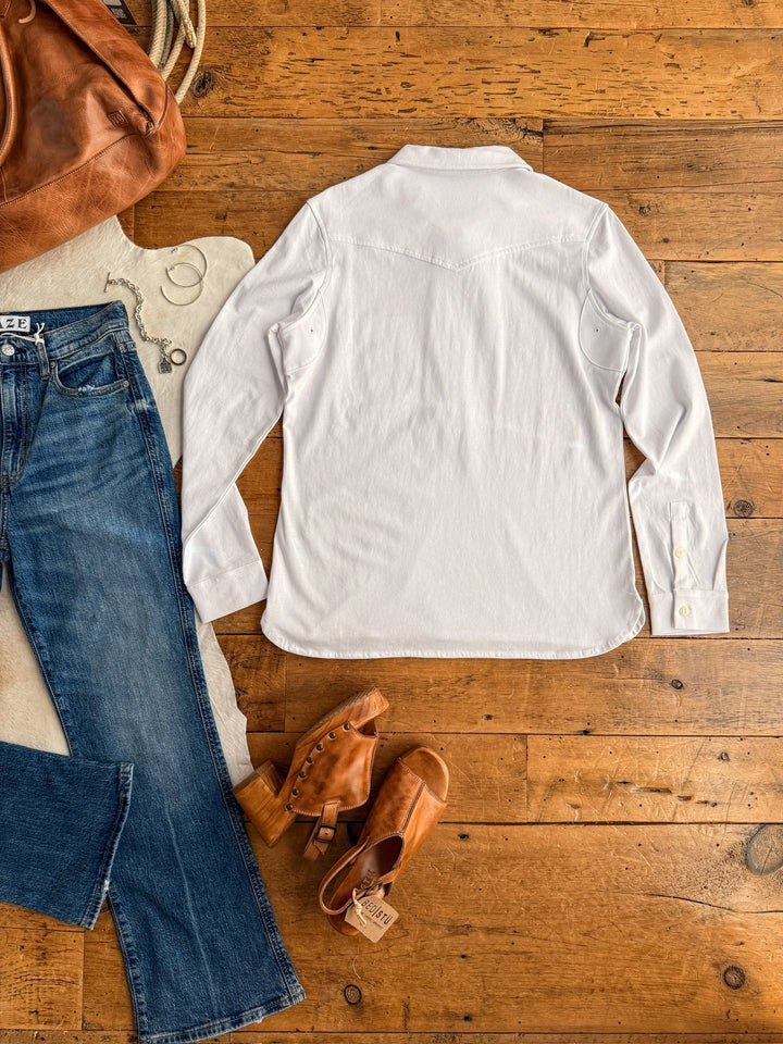 Creswell Kimes White Popover Top
