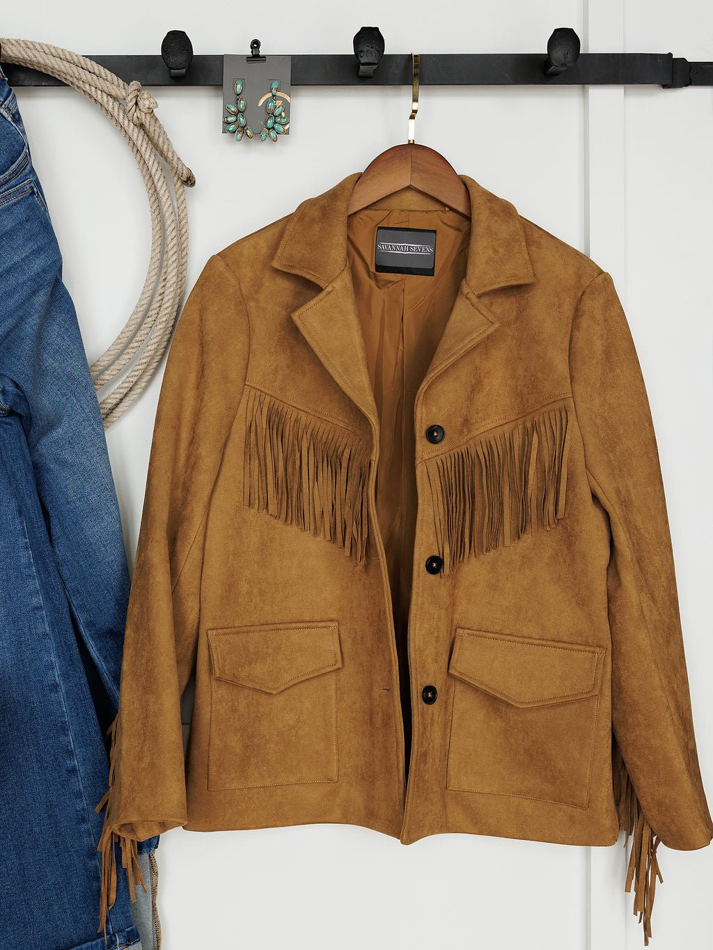 Dacono Fringe Button Up Jacket