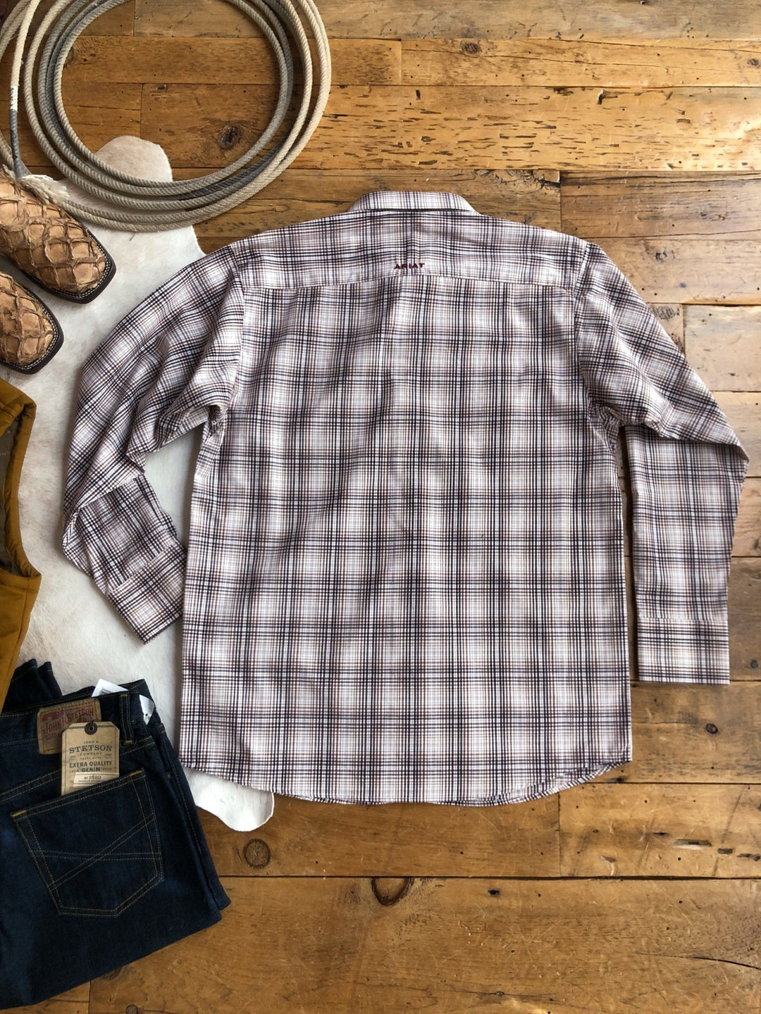 Dalhart Ariat Men's Plaid Pearl Snap
