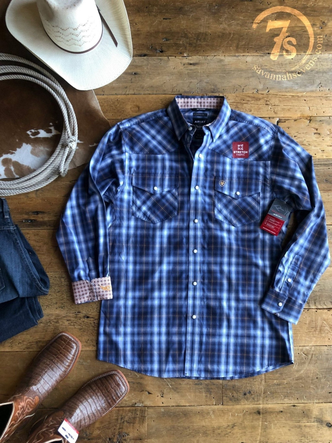 Dalton Ariat Men's Plaid Pearl Snap {S}
