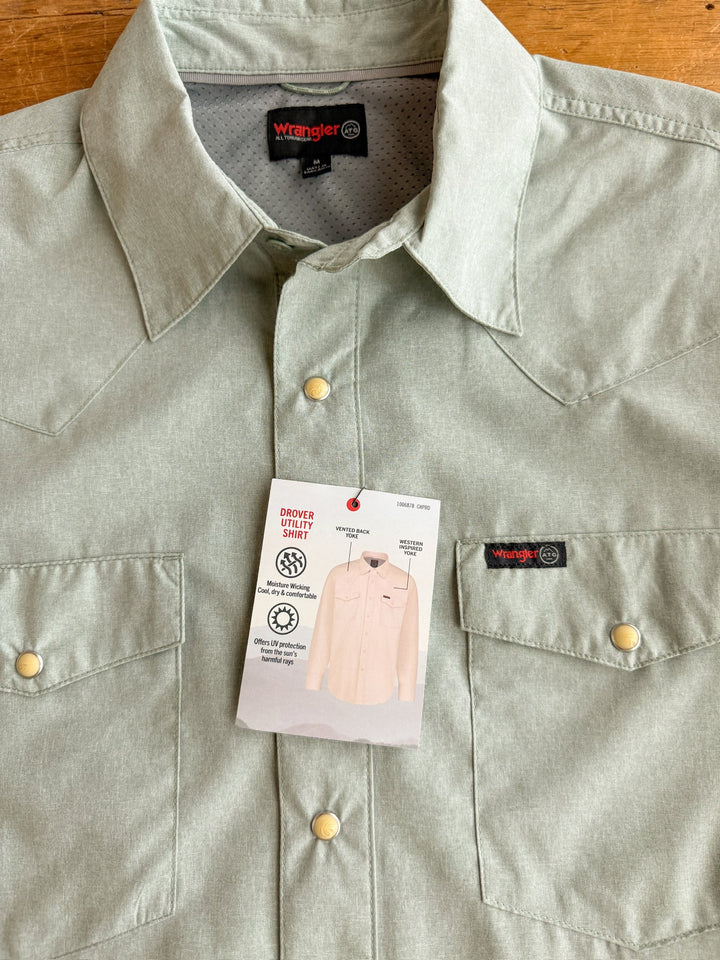 Dayton Wrangler Men's Sage Pearl Snap