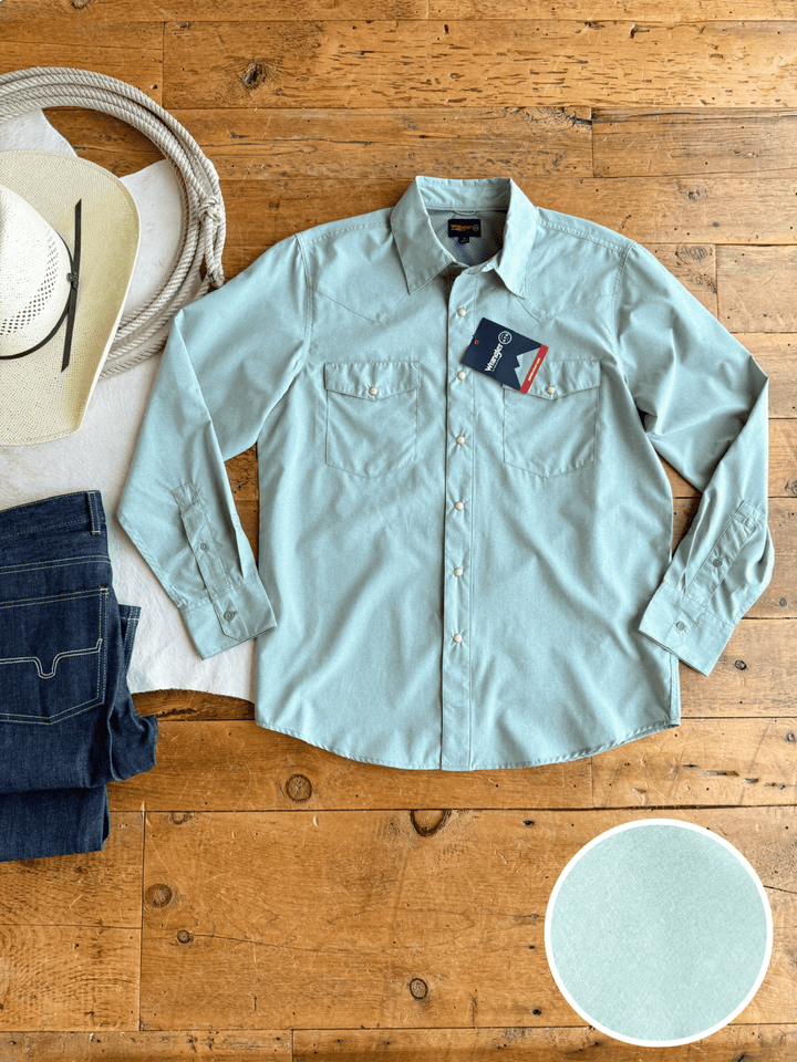 Dayton Wrangler Men's Sage Pearl Snap