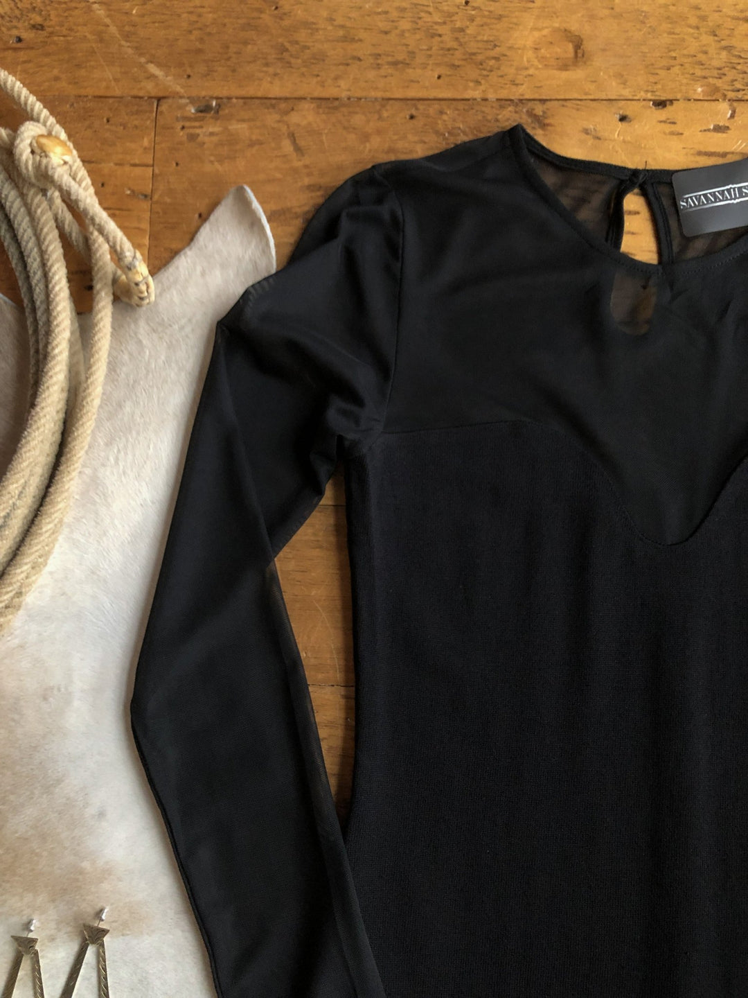Delancey Black Long Sleeve Dress