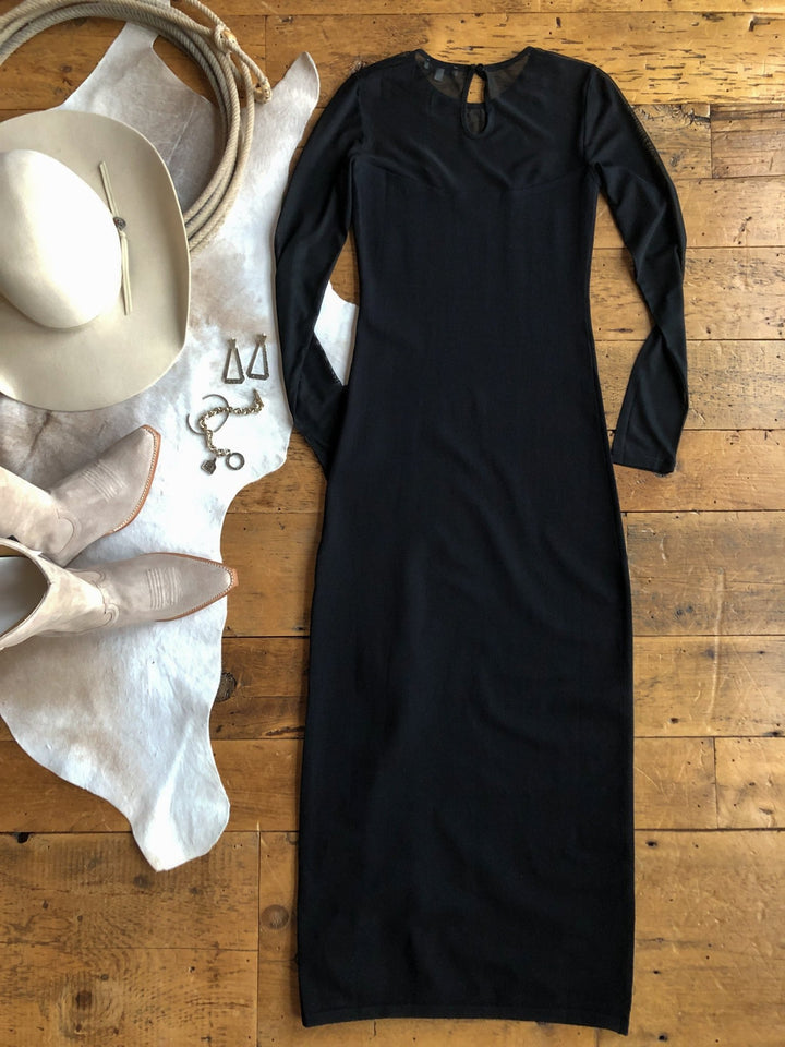 Delancey Black Long Sleeve Dress