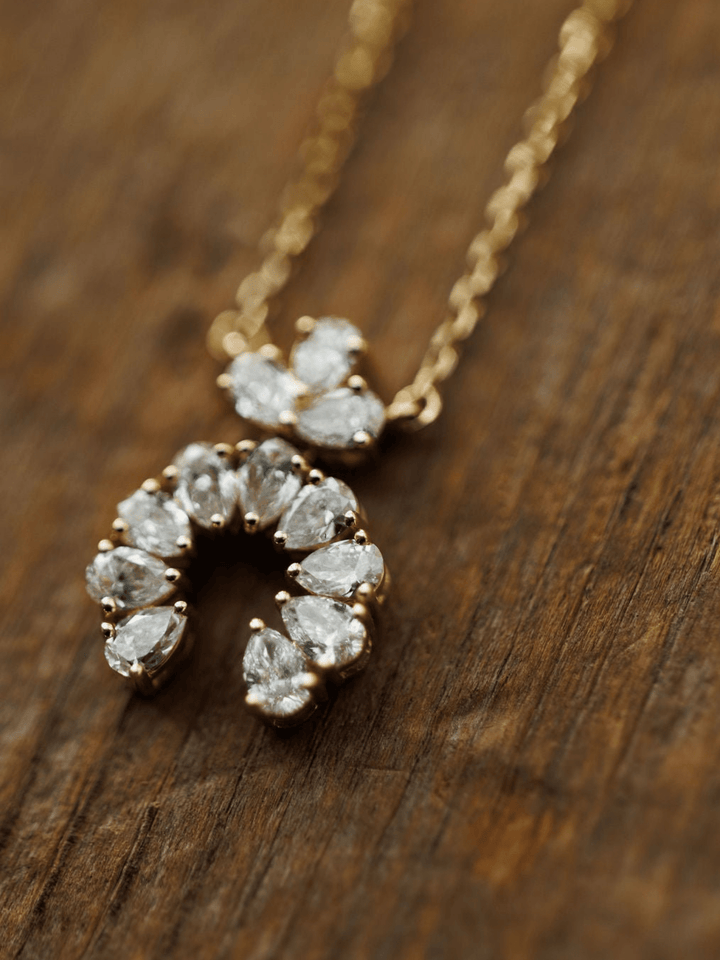 Diamond Gold Squash Necklace