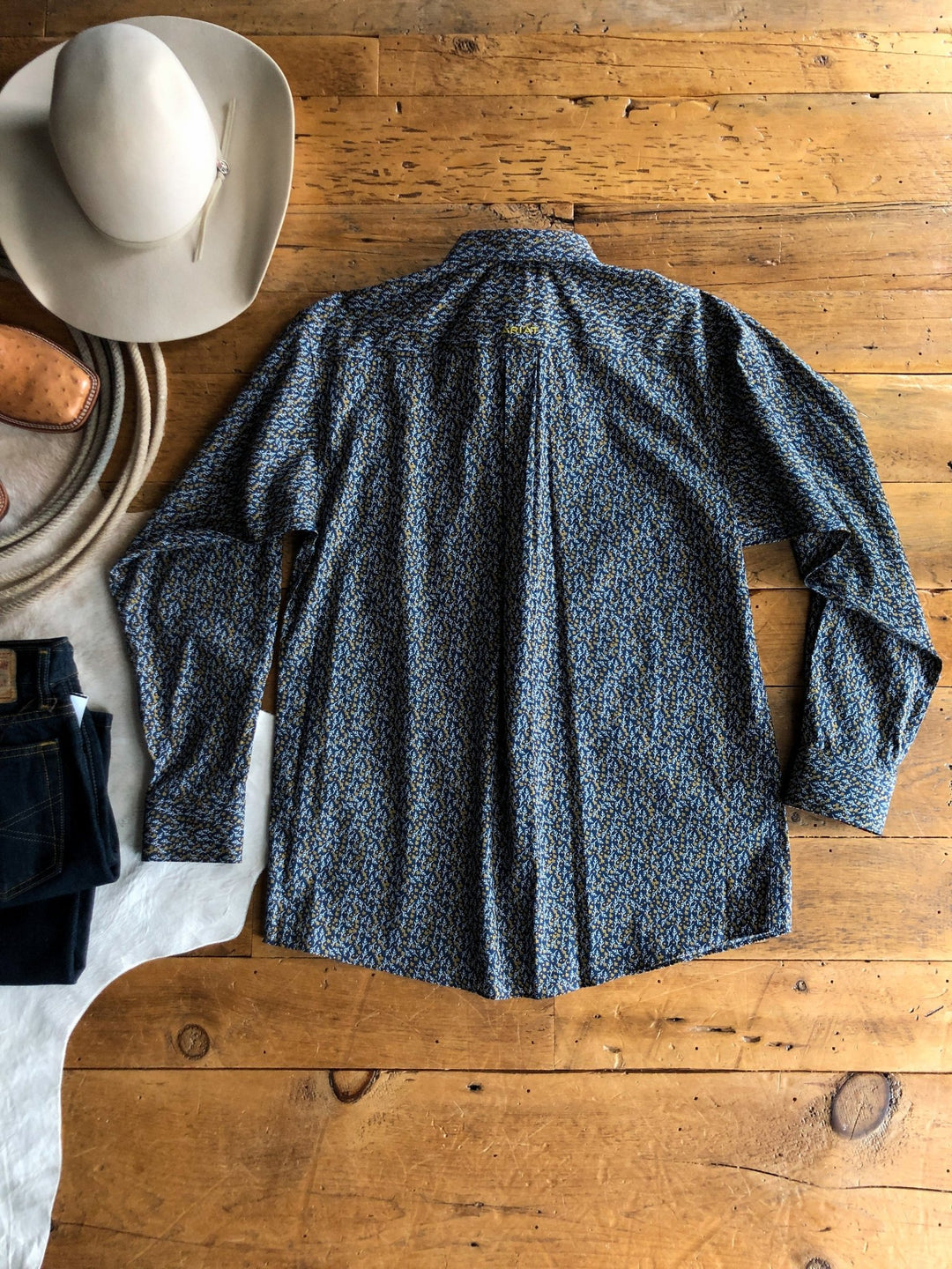 Diboll Ariat Men's Navy Button Up
