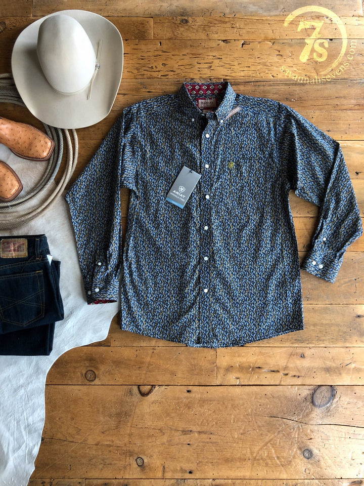 Diboll Ariat Men's Navy Button Up