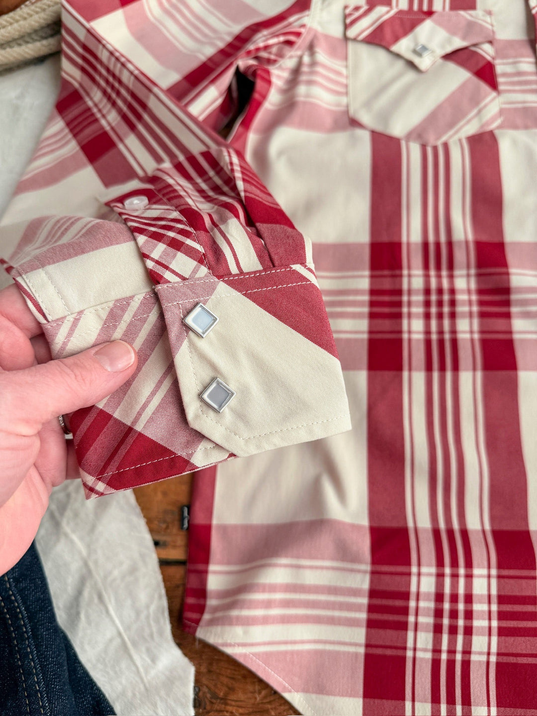Dickinson Kimes Plaid Pearl Snap