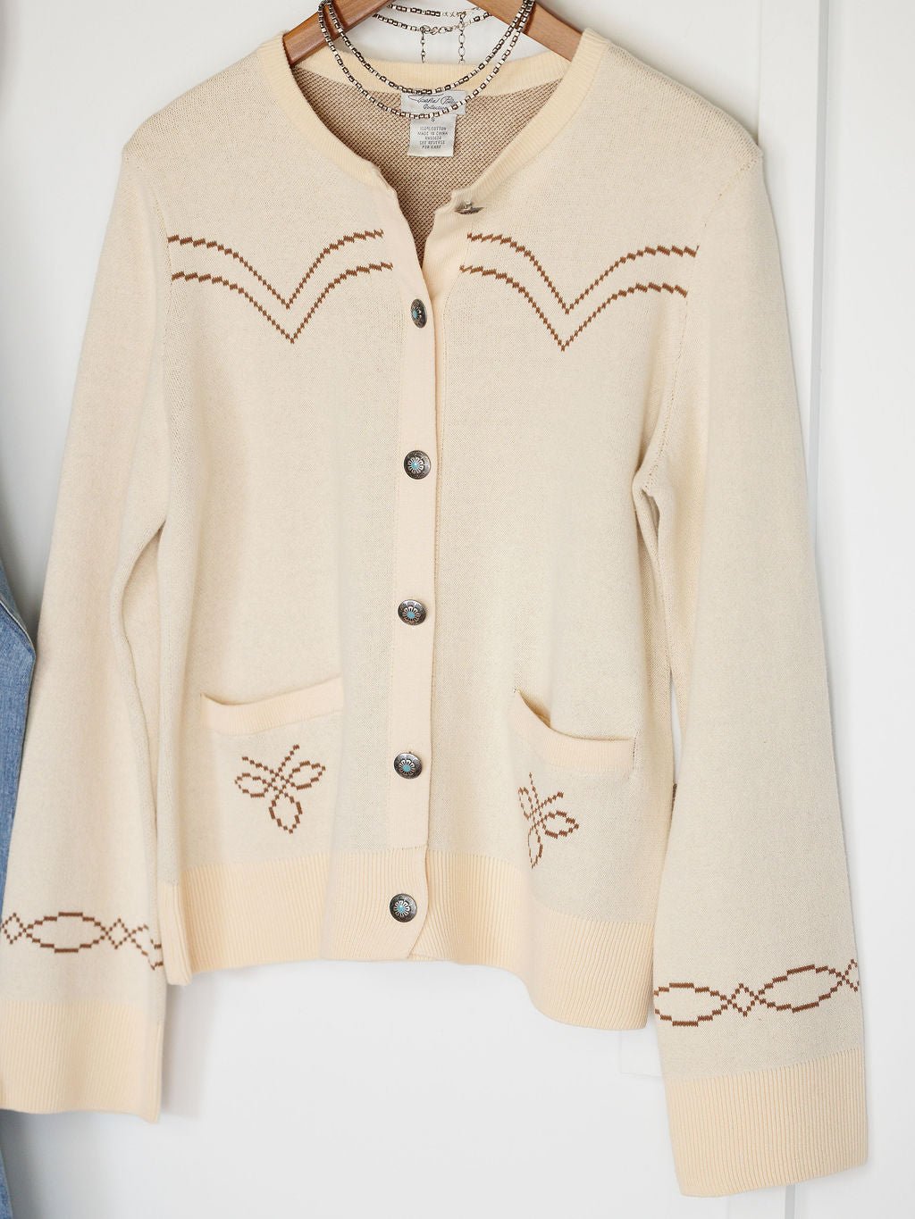 Dovray Cream Button Up Cardigan