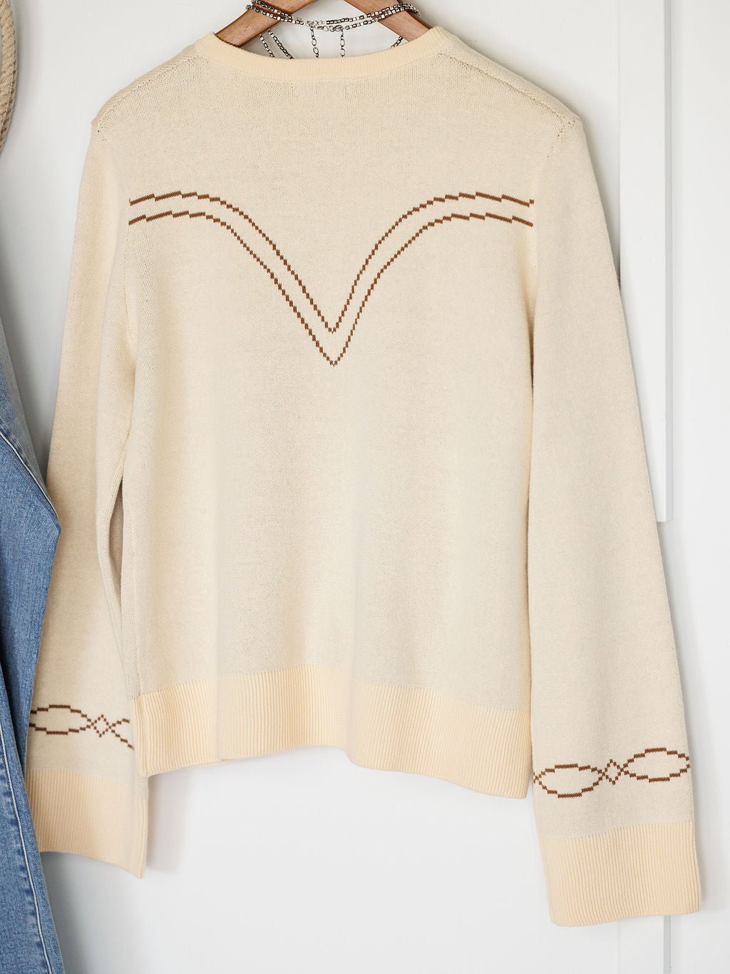 Dovray Cream Button Up Cardigan