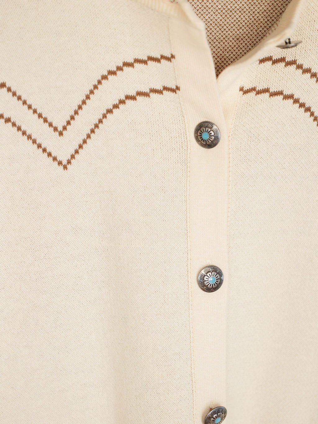 Dovray Cream Button Up Cardigan