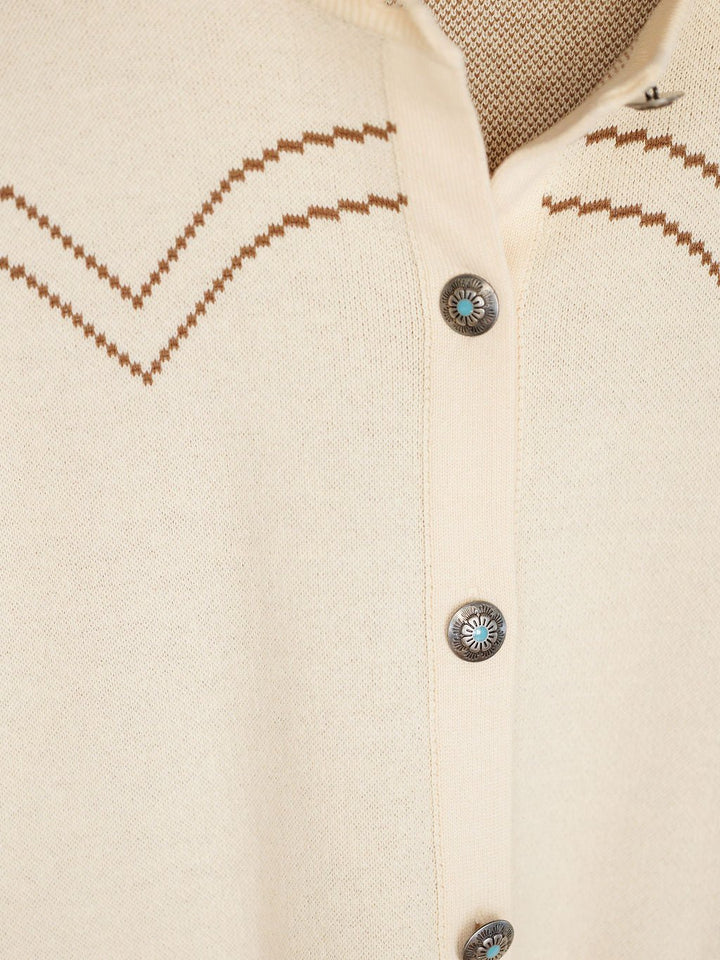 Dovray Cream Button Up Cardigan