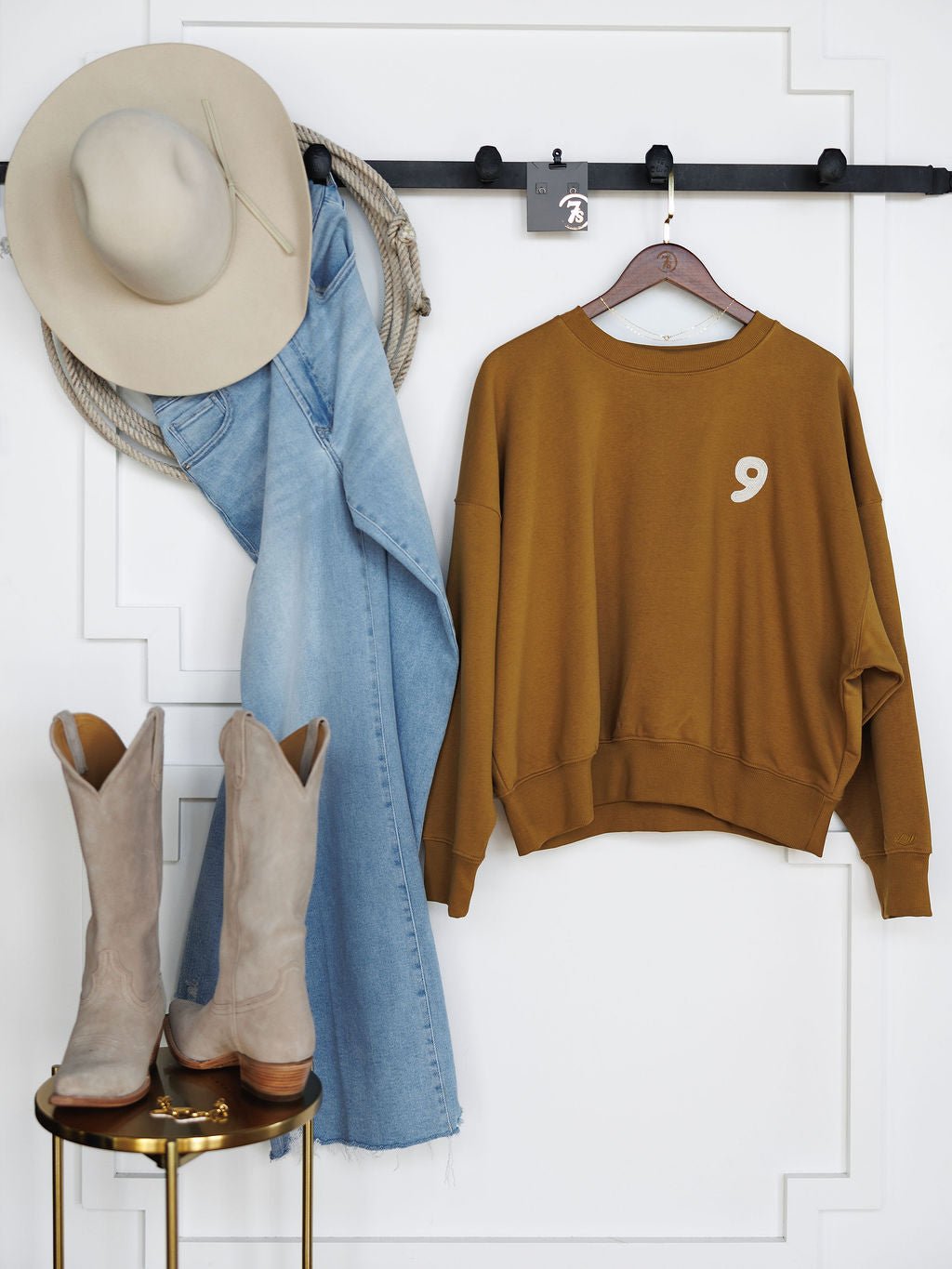 Dreams Embroidered Long Sleeve Pullover