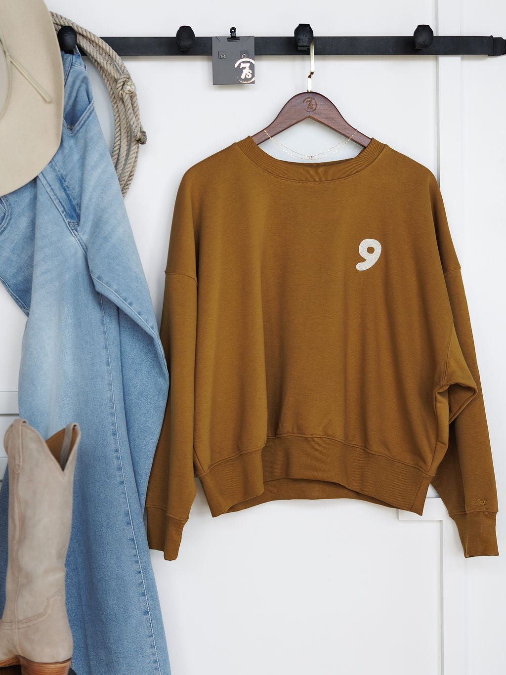 Dreams Embroidered Long Sleeve Pullover