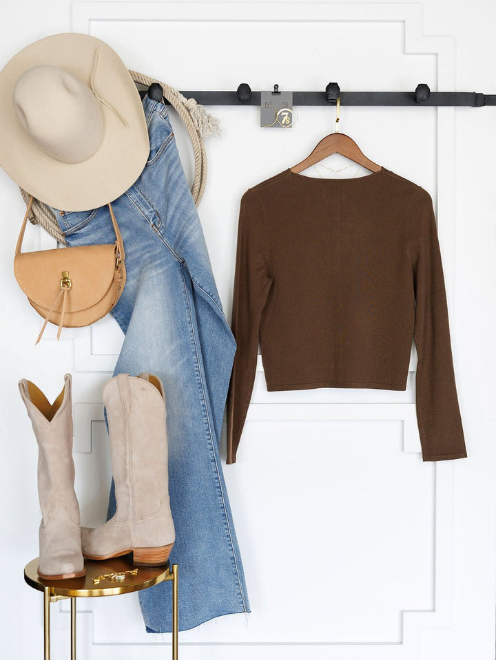 Norwood Chocolate Button Up Cardigan