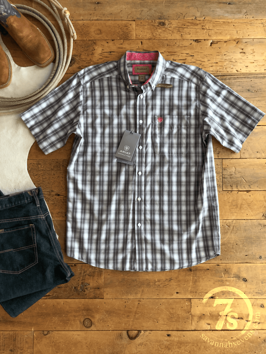 Edmond Ariat Men's Plaid Button Up